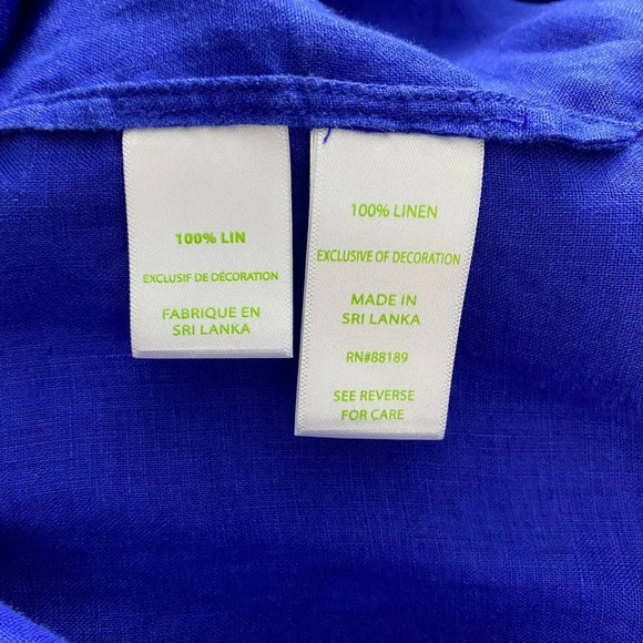 Lilly‎ Pulitzer Amelia Island Tunic Twilight Blue Beaded Embroidered Size US XXS - Picture 11 of 11